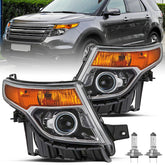 VehicleAid Headlights For 2011-2015 Ford Explorer